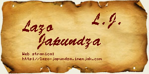 Lazo Japundža vizit kartica